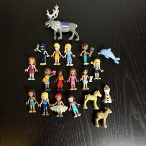 LEGO FRIENDS Mixed Lot Minifigures Mini Figs Girls Olaf Sven Animals
